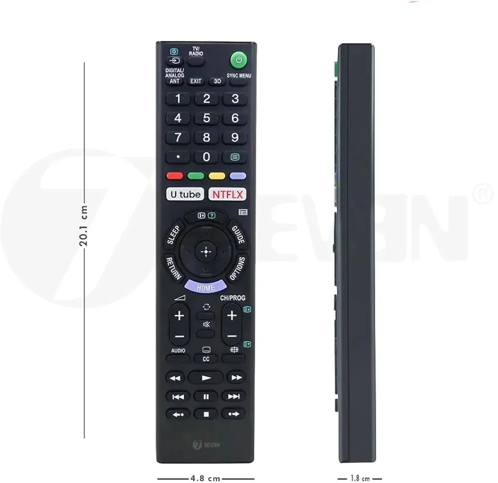 Compatible Sony Bravia TV Remote Control | Universal Replacement for LCD, LED, UHD, OLED, QLED 4K TVs with YouTube & Netflix Hotkeys, Android Smart TV Remote image 2