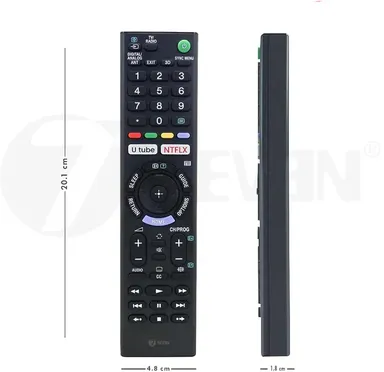 Compatible Sony Bravia TV Remote Control | Universal Replacement for LCD, LED, UHD, OLED, QLED 4K TVs with YouTube & Netflix Hotkeys, Android Smart TV Remote thumbnail 1