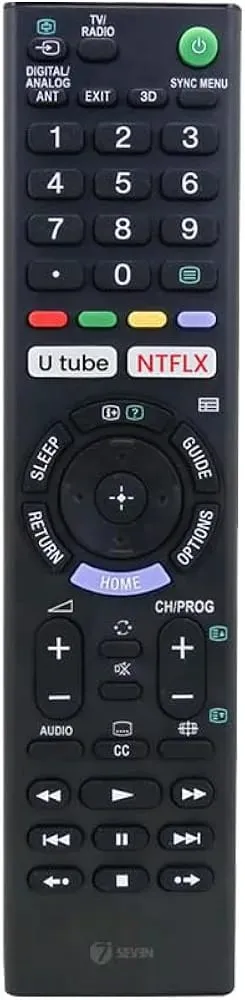 Compatible Sony Bravia TV Remote Control | Universal Replacement for LCD, LED, UHD, OLED, QLED 4K TVs with YouTube & Netflix Hotkeys, Android Smart TV Remote thumbnail 2