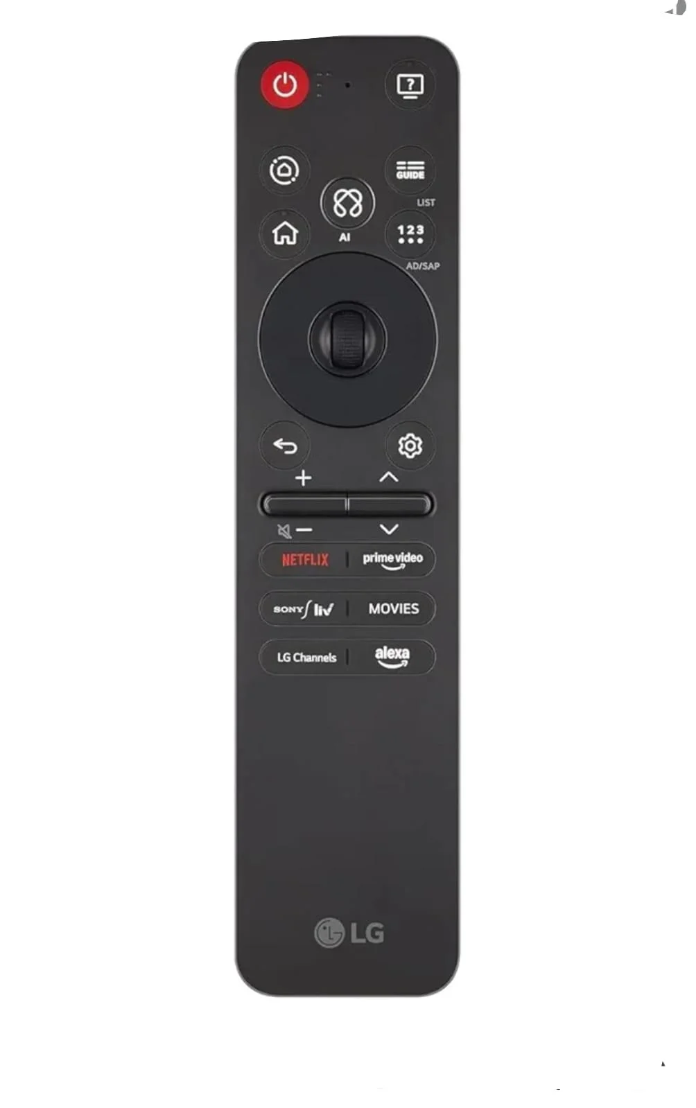 LG Original AI Magic Remote Control MR25GA for All LG TVs OLED QNED UHD LED LCD Smart TV Bluetooth Voice Pointer Alexa Control Smart Remote India image 1
