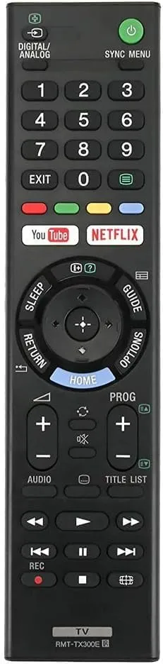 Premium Universal Replacement Remote Control for Sony Bravia Smart TV |Compatible with LCD LED UHD OLED QLED 4K Ultra HD TVs |YouTube Netflix Hotkeys Infrared Remote Black thumbnail 3