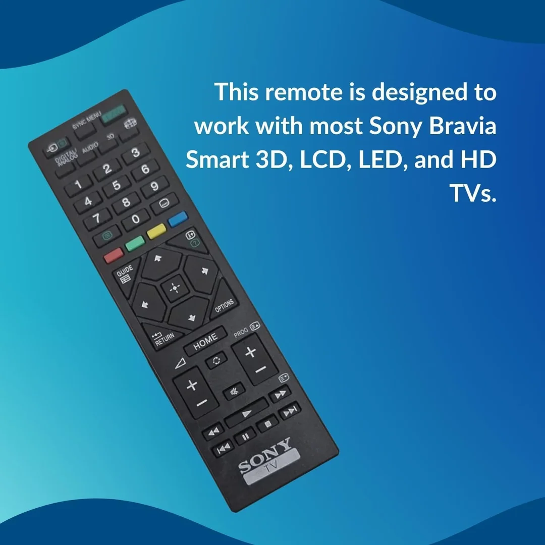 Universal Replacement Sony TV Remote Compatible with Sony Bravia Smart TV LCD LED OLED UHD Android 4K TV Remote Control with Hotkeys Netflix YouTube Voice/Non‑Voice Controller image 2