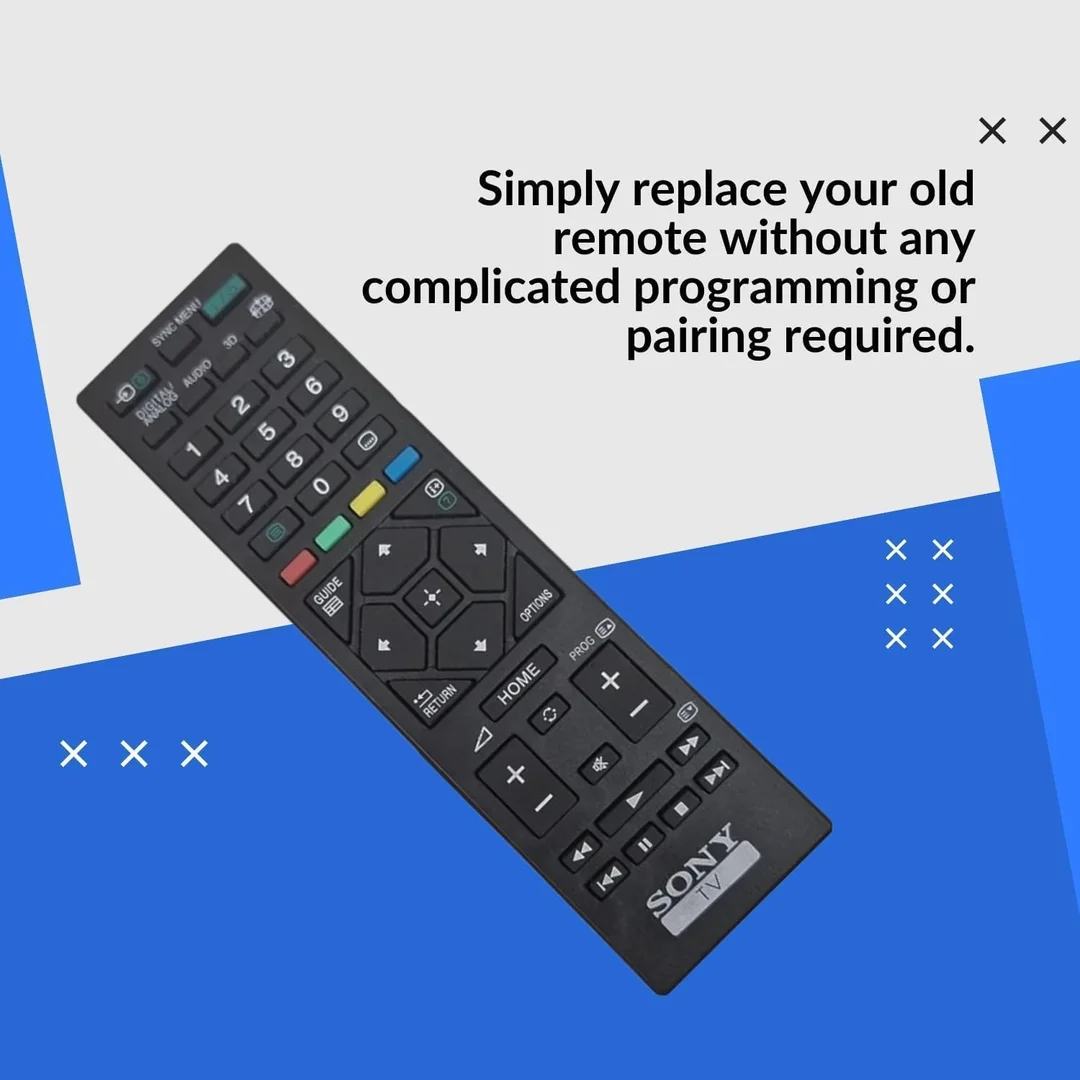 Universal Replacement Sony TV Remote Compatible with Sony Bravia Smart TV LCD LED OLED UHD Android 4K TV Remote Control with Hotkeys Netflix YouTube Voice/Non‑Voice Controller image 3