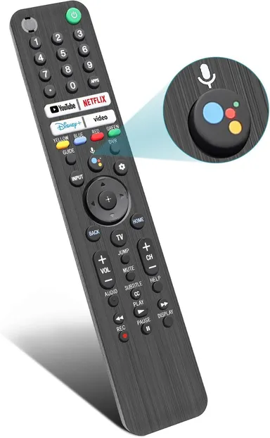 Sony TV Replacement Remote Control for All 2019-2024 Sony & Bravia Smart TVs | Voice Control, XR/XBR Series Compatible, 4K LED OLED Support | Works Perfectly with Google TV thumbnail 0