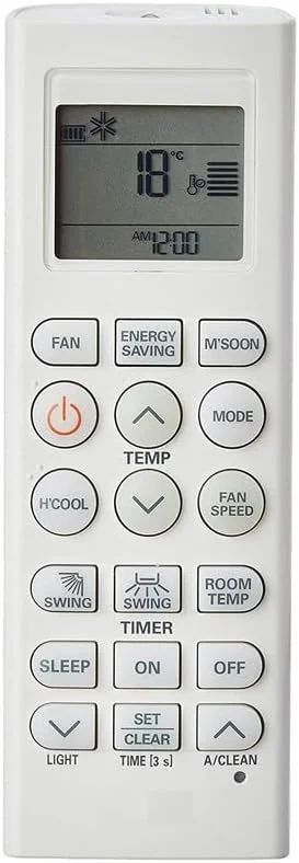 LG AC Remote Control Original Replacement AKB73975615 No Backlight Compatible with 1 1.5 2 Ton Split & Window AC Premium Infrared Remote image 1
