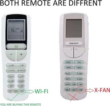 Voltas AC Remote Control Compatible 133B with WiFi Function | Premium ABS Plastic Replacement Remote for Split & Window Air Conditioners, Ergonomic Design, Long‑Range Operation, Buy Online Best Price India thumbnail 1