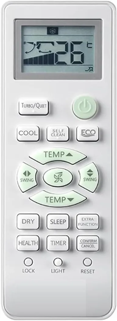 Haier AC Remote Compatible with Haier Twin Inverter and Dual Inverter Split AC 1.5 Ton Replacement Remote Control Works Only with Same Old Remote Model thumbnail 0