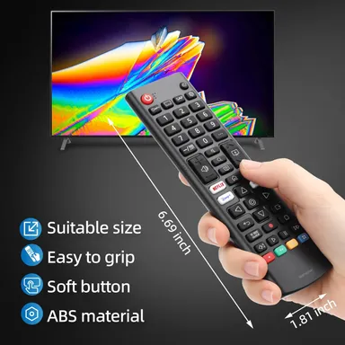 LG Universal TV Remote Control Compatible with All LG LED OLED LCD WebOS Smart 4K 8K HDR TVs with Prime Video Netflix Disney+ Hot Keys thumbnail 3