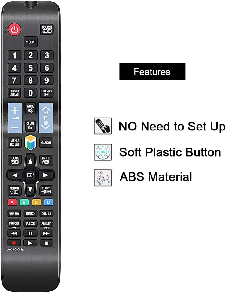 Compatible Replacement Remote Control for Samsung Smart TV TV AA59‑00582A AA59‑00638A AA59‑00790A AA59‑00580A AA59‑00581A AA59‑00594A Infrared Remote for LCD LED HDTV TVs Universal TV Remote India image 2