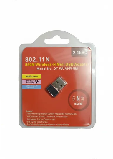 Rajeswari Enterprise Terabyte 950Mbps Mini WiFi USB Adapter USB Adapter (Black) thumbnail 1