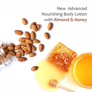 Body Lotion for Dry Skin 200ml Vitamin E Enriched Deep Nourish 24h Moisturisation Unisex Hydrating Skin Moisturiser with Natural Honey Almond Extracts thumbnail 1