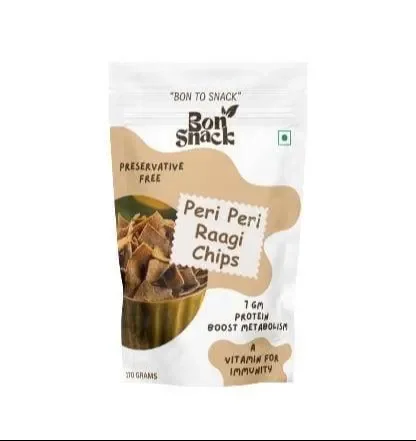 Crunchy Healthy Ragi Chips Snack 100% Vegan Gluten Free Finger Millet Chips High Calcium High Fibre Low Fat Guilt-Free Tea Time Snacks Online image 1