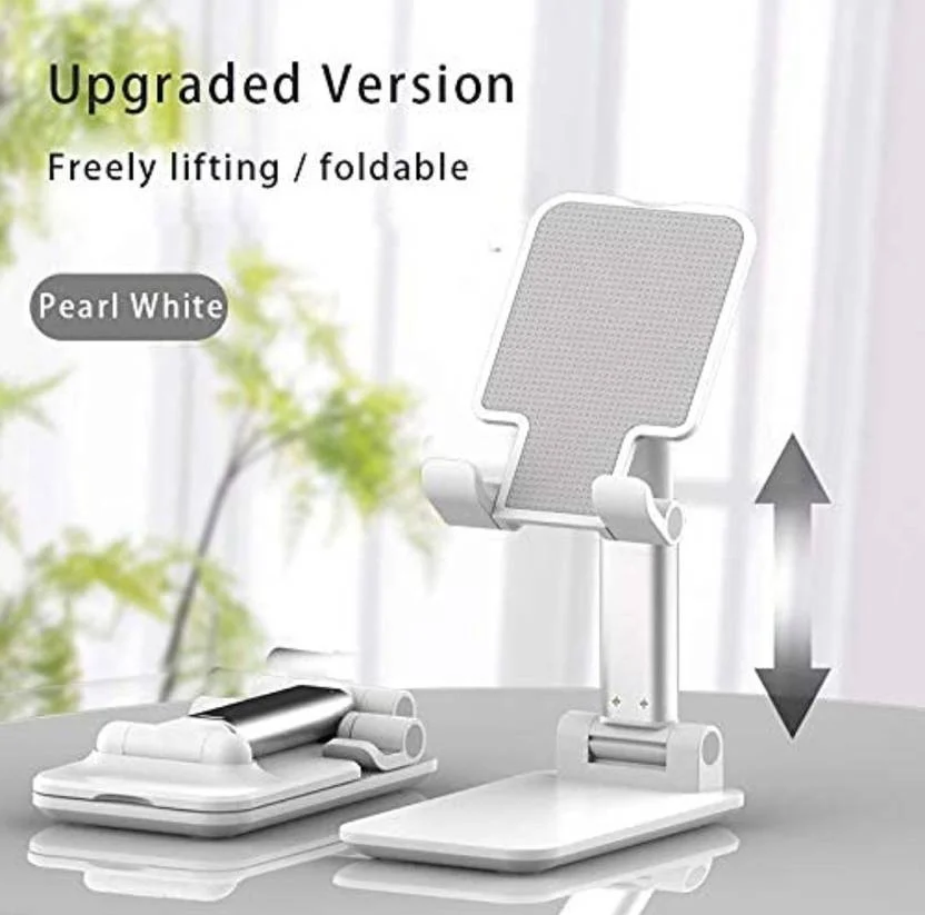 UNIQUE GOODS HAVEN Adjustable Foldable Mobile Phone Stand Holder for Desk & Office | Universal Smartphone Tablet Holder, 360° Rotation, Adjustable Angle, Anti-Slip Stable Base – Best Hands-Free Viewing & Video Calls Stand image 2