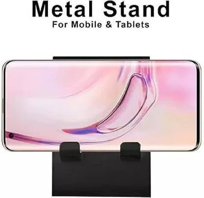 Metal Double Side Stand Holder Mobile Holder for Smartphones and Tablets with Universal Compatibility Stable Desk Mount Ergonomic Phone Support India image 2