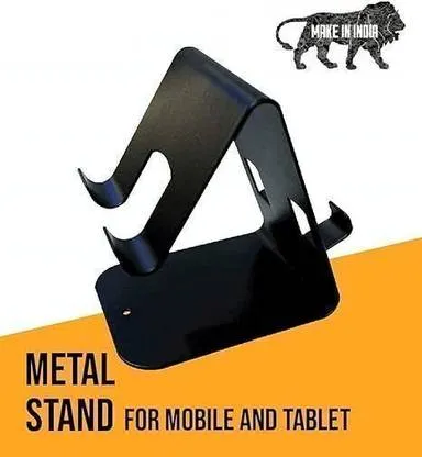 Metal Double Side Stand Holder Mobile Holder for Smartphones and Tablets with Universal Compatibility Stable Desk Mount Ergonomic Phone Support India thumbnail 4