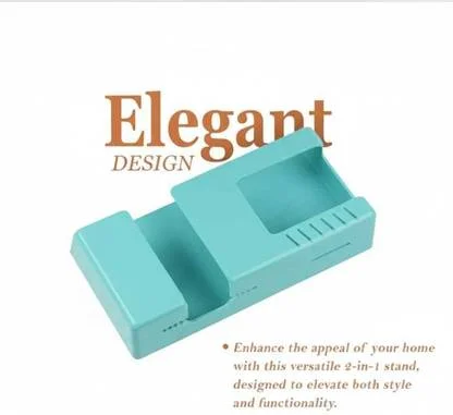 Wall Mounted Phone |Remote Holder Organizer Self Adhesive No Drill Universal Mobile Stand Wall Shelf Space Saving Multi-Purpose Phone Holder for Smartphones TV AC Remotes Chargers Accessories image 3