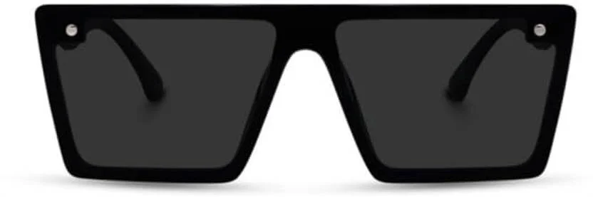 UV Protection Rectangular Sunglasses Size 54 for Men and Women Black Full Rim Lightweight Frame with Anti Glare Lenses for Daily Outdoor Use image 2