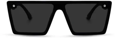 UV Protection Rectangular Sunglasses Size 54 for Men and Women Black Full Rim Lightweight Frame with Anti Glare Lenses for Daily Outdoor Use thumbnail 1