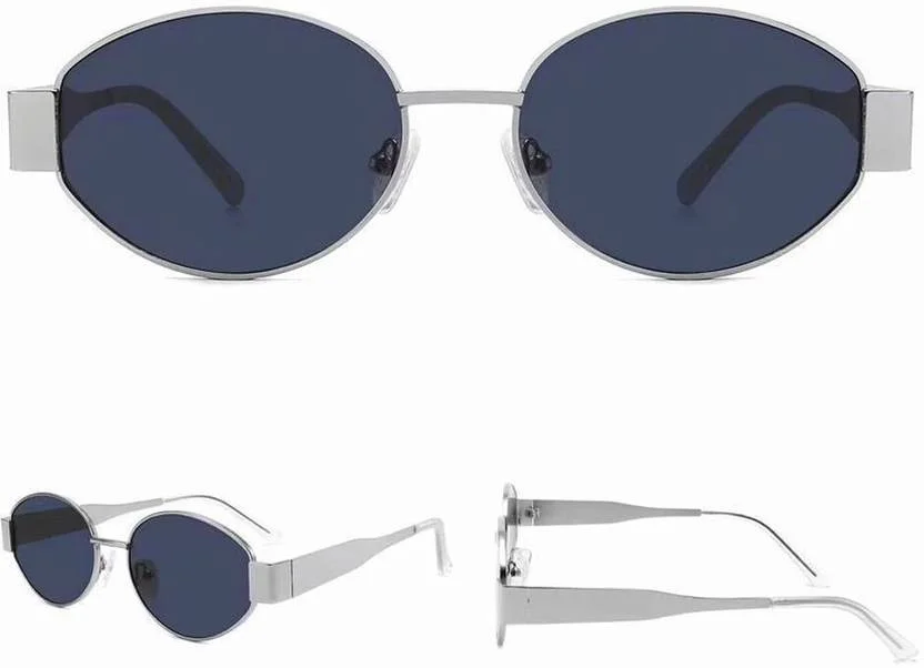 Premium Black Oval UV Protection Sunglasses 54 Size for Men & Women Gradient Lens UV400 Polarised Stylish Eyewear Casual & Outdoor Eye Protection Shades image 2