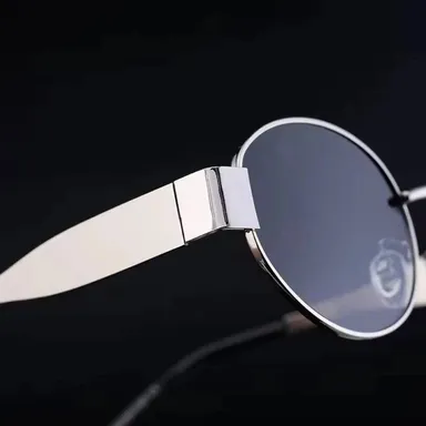 Premium Black Oval UV Protection Sunglasses 54 Size for Men & Women Gradient Lens UV400 Polarised Stylish Eyewear Casual & Outdoor Eye Protection Shades  thumbnail 3