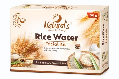 Natural’s Care For Beauty Rice Water Facial Kit 60 g – All Skin Types Skin Brightening Hydrating Spa Kit for Glowing Complexion At Home thumbnail 1