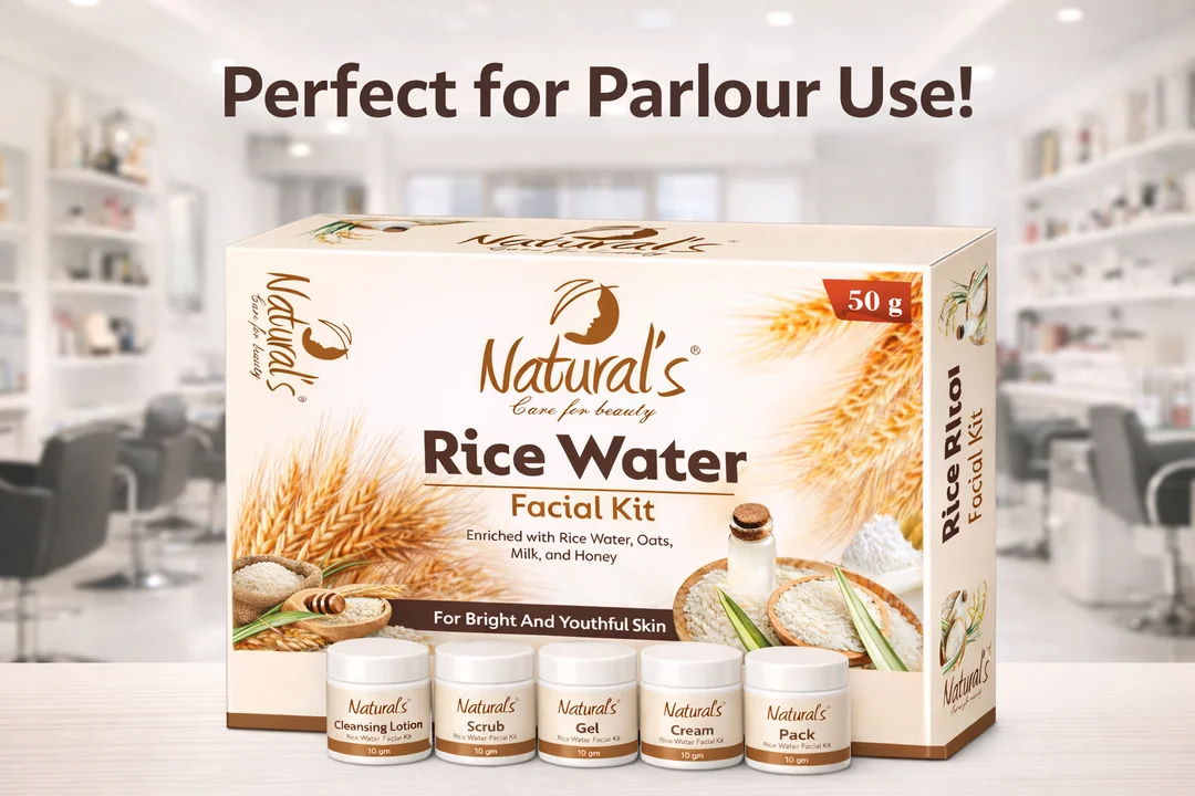Natural’s Care For Beauty Rice Water Facial Kit 60 g – All Skin Types Skin Brightening Hydrating Spa Kit for Glowing Complexion At Home image 3
