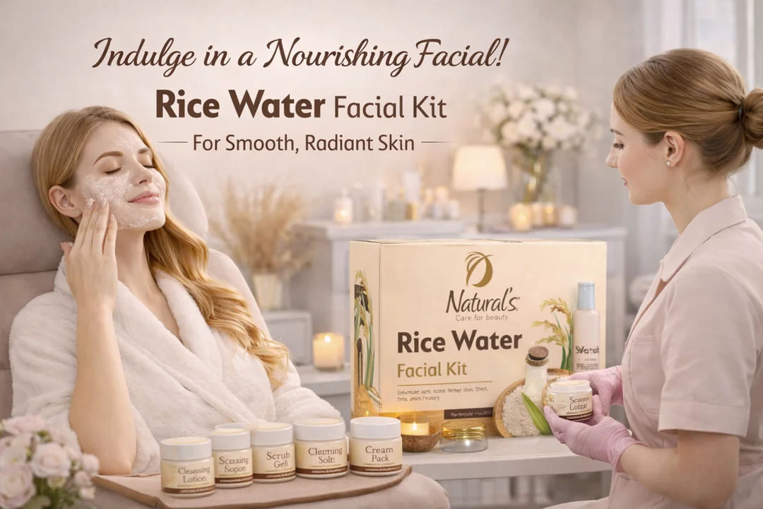 Natural’s Care For Beauty Rice Water Facial Kit 60 g – All Skin Types Skin Brightening Hydrating Spa Kit for Glowing Complexion At Home image 5