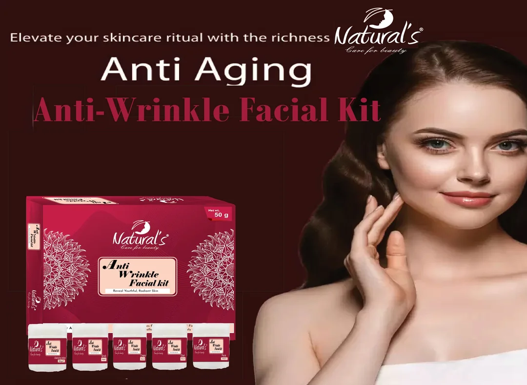 Natural's Care For Beauty Anti-Wrinkle Facial KIt /Reveal Youthful, Radiant Skin For All Skin Types|Pack Of 1 50g image 2
