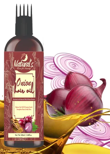 Natural’s Care For Beauty Onion Hair Oil 100ml for Hair Growth, Hair Follicle Nourishment, Breakage Control, Frizz Reduction and Strong Roots thumbnail 2