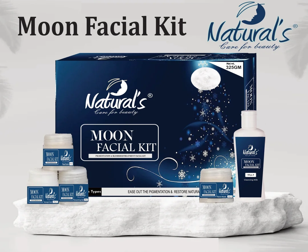 Natural's Care For Beauty Moon Facial Kit, Pigmentation & Blemished Treatment Facial Kit, Ease Out The Pigmentation & Restore Natural Fairness And Evenness 325gm image 2