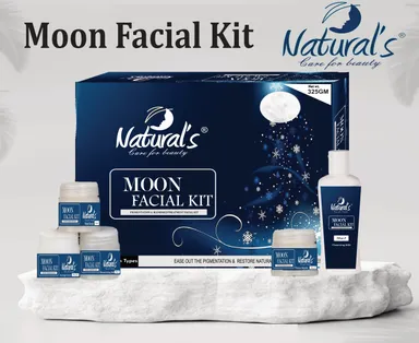Natural's Care For Beauty Moon Facial Kit, Pigmentation & Blemished Treatment Facial Kit, Ease Out The Pigmentation & Restore Natural Fairness And Evenness 325gm thumbnail 1