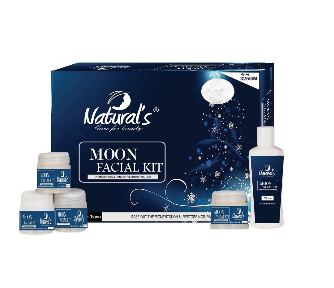 Natural's Care For Beauty Moon Facial Kit, Pigmentation & Blemished Treatment Facial Kit, Ease Out The Pigmentation & Restore Natural Fairness And Evenness 325gm image 1