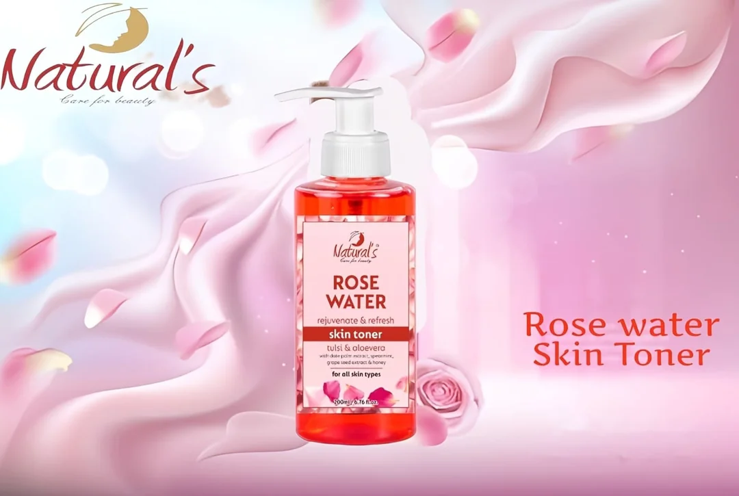 Natural's care for beauty Rose Water|Face Toner 200ml Skin Soothing Rose Toner Mist For Summer Hydrating And Refreshing image 4