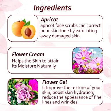 Natural's Care For Beauty Flower Facial Kit for Women, facial kit for soft and glowing skin, All Skin Types, flower facial kit for natural fresh skin - 320g thumbnail 5