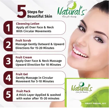 Natural's Care For Beauty Fruit Facial Kit for Women, Fairness & Brightening, All Skin Types 320g thumbnail 3
