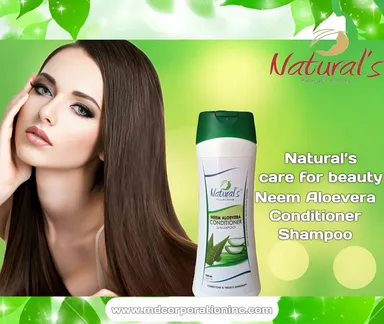 Natural's Care For Beauty Neem Aloe Vera Conditioner Shampoo 250ML Pack of 2 for Hair Fall Control, Dandruff Care & Daily Hair Nourishment thumbnail 0