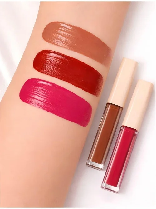 Liquid Lipstick Set for Women Waterproof Smudge Proof Long Lasting Matte Finish High Pigmented Red Nude Shades Transfer Proof Lip Makeup Combo Kit image 2