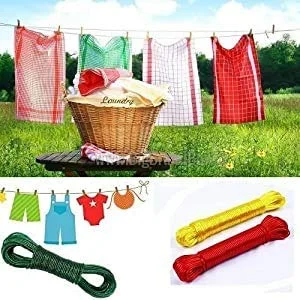 Nylon Clothes Drying Rope (Rassi) | 10 Meter x 2 | Multicolor | 4mm Thick | Strong & Durable for Indoor & Outdoor Use | Pack of 2 image 5