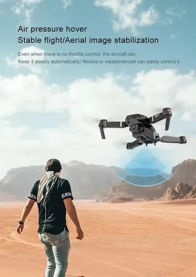 Foldable Camera Drone with HD Camera| Remote Control & Carry Case | Portable, Easy-to-Use Drone for Aerial Photography and Videography thumbnail 2