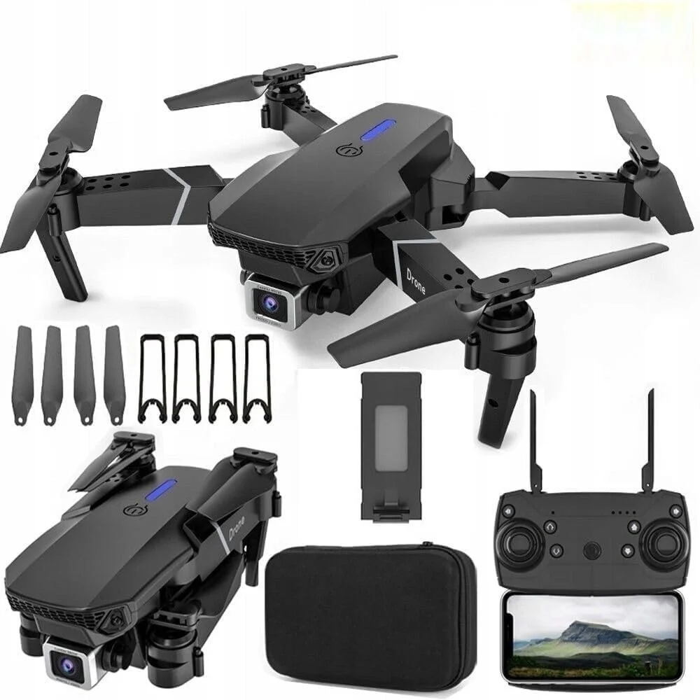 Foldable Camera Drone with HD Camera| Remote Control & Carry Case | Portable, Easy-to-Use Drone for Aerial Photography and Videography image 1