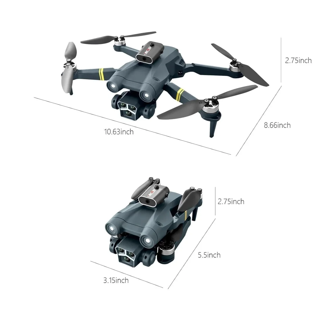 Foldable Camera M3 Drone with HD Dual Camera| Remote Control & Carry Case | Compact, Lightweight, and Portable Drone for Aerial Photography & Video Recording image 2