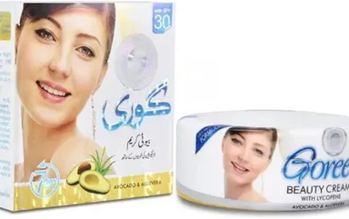 Goree Beauty Cream With Lycopene Aloe Vera & Natural Extracts Daily Moisturiser Brightening Even Skin Tone Dark Spot Reduction Anti‑Ageing Lightweight Face Cream thumbnail 0