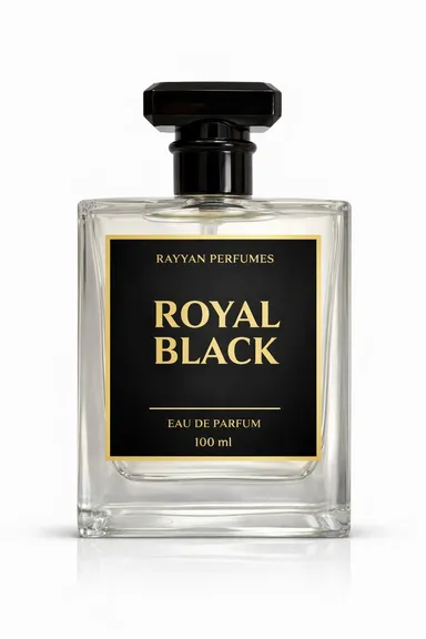 Royal Black By Rayyan Perfumes |Premium Men Perfume Woody Amber Oud Musk | Long Lasting Fragrance for Him India Everyday Formal Gifting Scent thumbnail 0