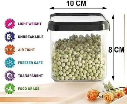 SARAZA 500 ml Plastic Grocery Container Airtight Food Storage Jar BPA-Free Kitchen Pantry Organizer Stackable Durable Food Keeper image 5
