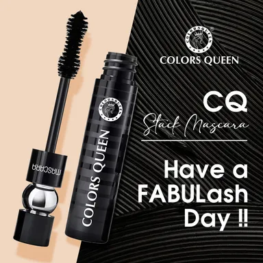 Colors Queen CQ Stack Waterproof Mascara 10 ml – Long-Lasting Volumising Black Lash Enhancer, Smudge-Proof, Smooth Application, Bold & Lifted Lashes thumbnail 3