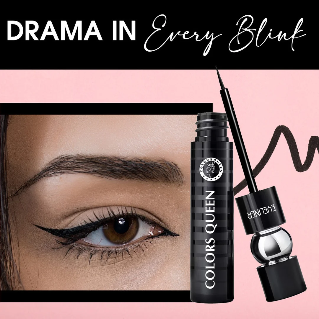 Colors Queen CQ Stack Eyeliner – Long-Lasting Intense Black Pigment, Smooth Glide, Easy Blend, Layered Eye Looks, Waterproof & Smudge-Proof image 4
