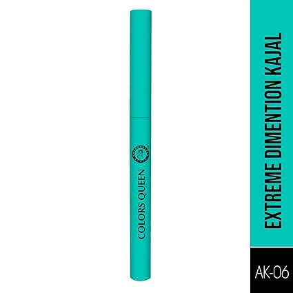 Colors Queen Extreme Dimention Kajal Black 0.6g – Waterproof Smudge-Proof Eye Kajal Pencil with 18 Hour Long Lasting Formula image 2