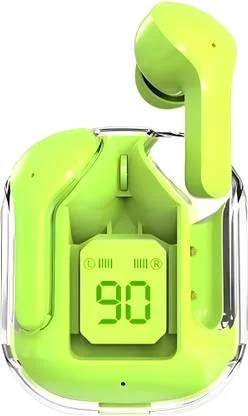 UnV Transparent Wireless Earbuds with LED Display Bluetooth Headphones for Office Calling Fitness Music True Wireless In-Ear Headset image 1