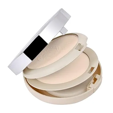 Colors Queen Oil Control Compact Powder SPF 15 Lightweight Pressed Face Powder for Women|Pore Minimising Matte Finish|Shade 01 Ivory 20g thumbnail 2