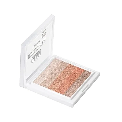 Highlighter Makeup Palette for Face Multicolour Glow |Colors Queen Glam Highlighter Shimmer Brick Powder Palette 12g Long Lasting High Pigment Shimmery Highlighter for Cheekbones Nose Brow Bone Party & Daily Wear image 2